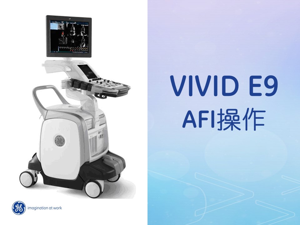 Vivid E9 自动功能成像（AFI）的操作流程