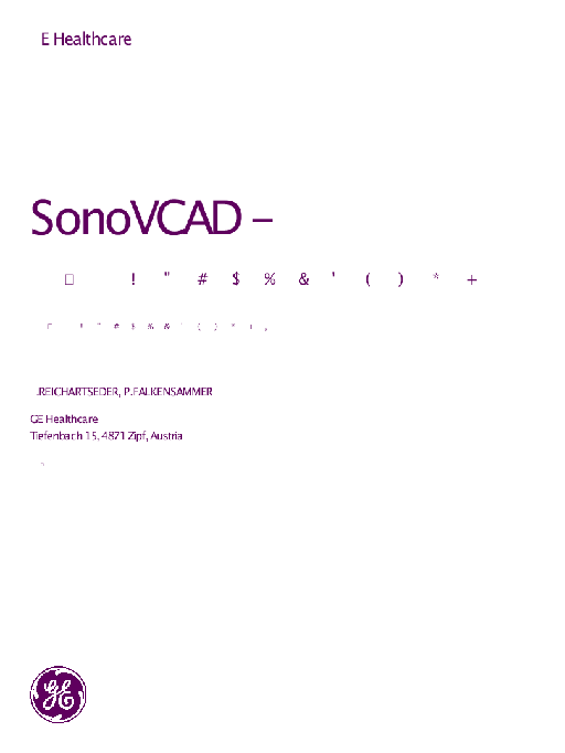 SonoVCAD计算机辅助诊断