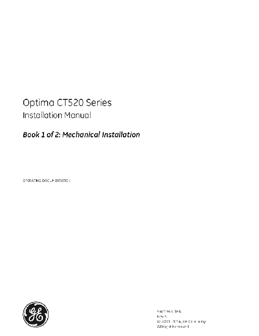 CT Optima520 Installation Manual